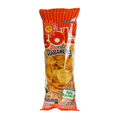 Botana Sol Papa Habanero 100g