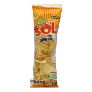 Botanas Sol Papa Original bolsa con 100g Botana Sol Papa Original 100g