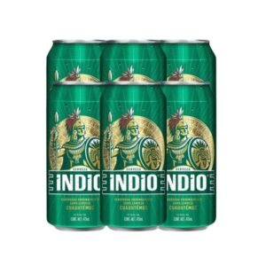 Indio Cerveza Six Latón 473ml