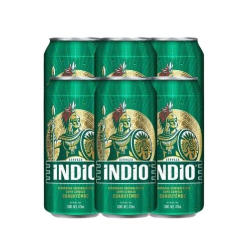 Indio Cerveza Six Latón 473ml