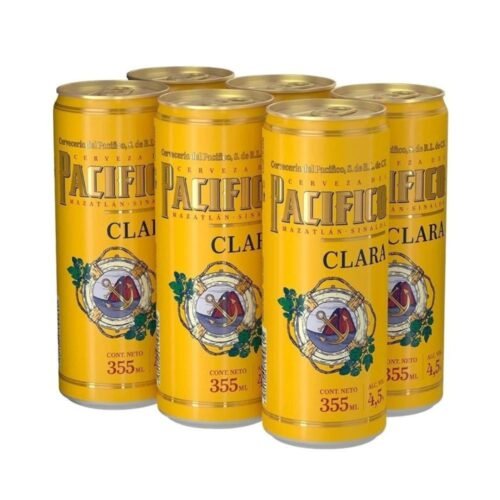 Pacifico Clara Cerveza Six Lata 355ml