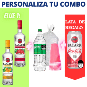 Combo Bacardi Fusiones + Regalo