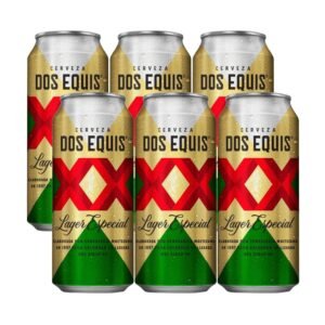 XX Lager Cerveza Six Latón 473ml