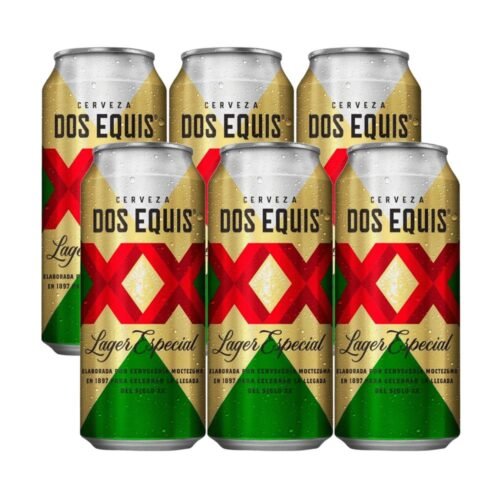XX Lager Cerveza Six Latón 473ml