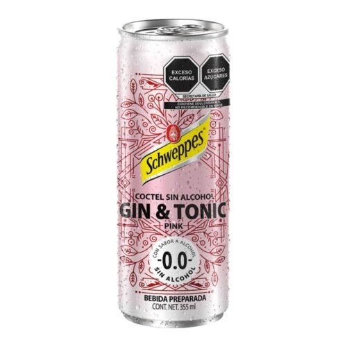 Schweppes Gin & Tonic Pink Sin Alcohol 355ml